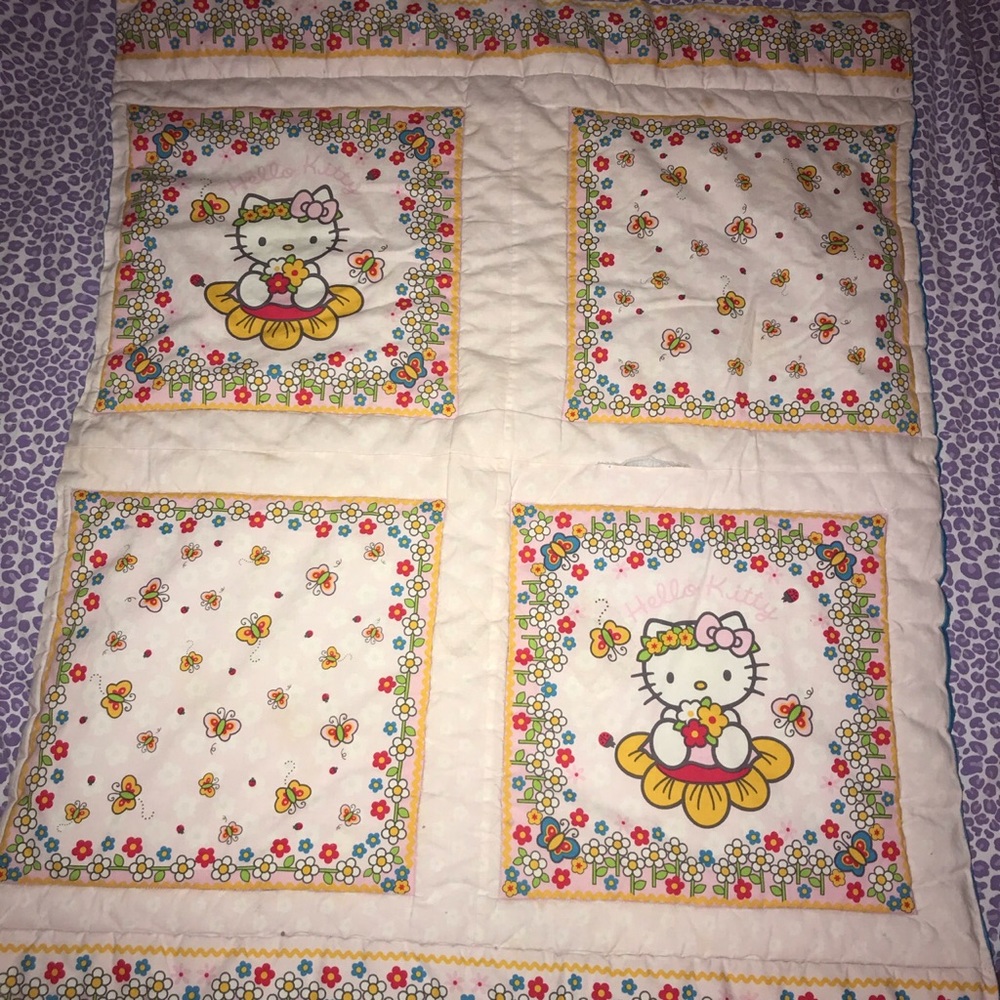Vintage Hello Kitty fairy throw blanket